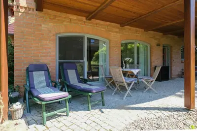 Ein Patio oder anderer Außenbereich in der Unterkunft Dünenhof DÜNENHOF Whg. D-05