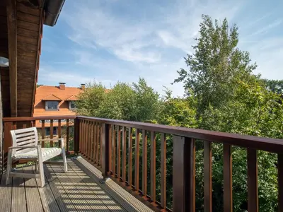 Ein Balkon oder eine Terrasse in der Unterkunft Dünenhof DÜNENHOF Whg. D-09