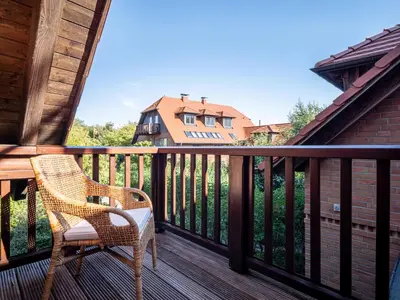 Ein Balkon oder eine Terrasse in der Unterkunft Dünenhof DÜNENHOF Whg. D-10