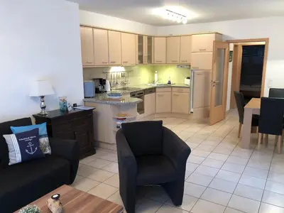 Küche/Küchenzeile in der Unterkunft Störtebeker Str. 13 Wohnung 3