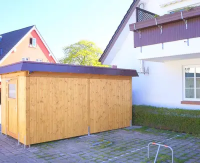 Das Gebäude in dem sich die Ferienwohnung befindet