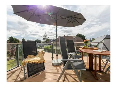 Ein Balkon oder eine Terrasse in der Unterkunft Beach Loft