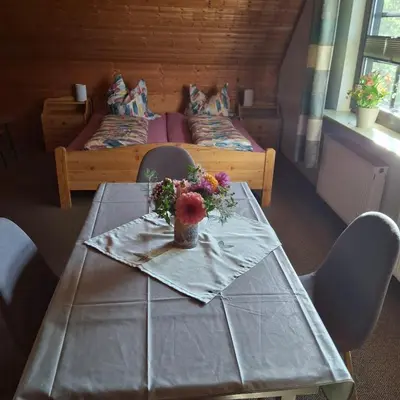 Ein Bett oder Betten in einem Zimmer der Unterkunft Kuhn