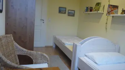 Ein Bett oder Betten in einem Zimmer der Unterkunft Strandstr.51 Wohnung 9