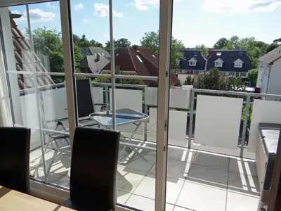 Ein Balkon oder eine Terrasse in der Unterkunft Strandstr.51 Wohnung Nr.10