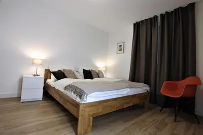 Ein Bett oder Betten in einem Zimmer der Unterkunft Bickbeeren FeWo BICKBEEREN Barbara Whg. 4