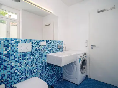 Ein Badezimmer in der Unterkunft Haus SEEGARTEN