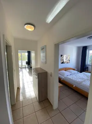 Ein Bett oder Betten in einem Zimmer der Unterkunft Strandstr.51 Wohnungsnr.3