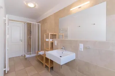 Ein Badezimmer in der Unterkunft FeWo AN DER DÜNE DG-Whg. D46.2