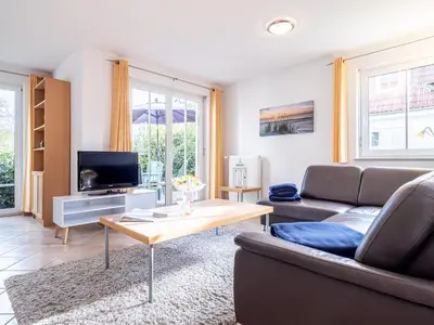 Ein Sitzbereich in der Unterkunft Schulstraße FeWo S1 (EG rechts)