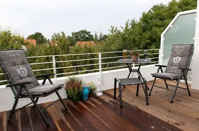 Ein Balkon oder eine Terrasse in der Unterkunft Viktoria Luna 