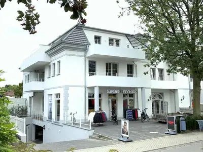 Das Gebäude in dem sich die Ferienwohnung befindet