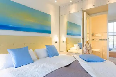 Ein Bett oder Betten in einem Zimmer der Unterkunft Viktoria Luna WE 3 