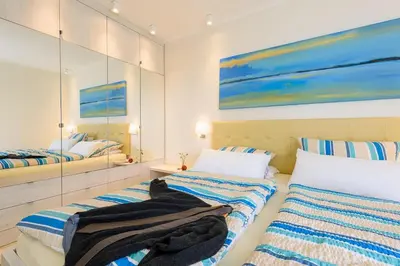 Ein Bett oder Betten in einem Zimmer der Unterkunft Viktoria Luna WE 3 