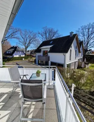 Das Gebäude in dem sich die Ferienwohnung befindet