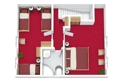 Grundriss der Unterkunft Ferienhaussiedlung Strandperlen Buchenhof 2b (Typ VI)