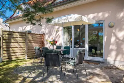 Ein Patio oder anderer Außenbereich in der Unterkunft STRANDHAUS 43a