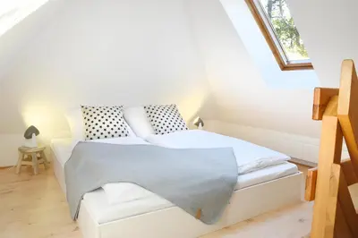 Ein Bett oder Betten in einem Zimmer der Unterkunft Fewo Amber Sonne