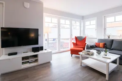 TV/Unterhaltungsangebot in der Unterkunft Ferienwohnung Stoneyard´s