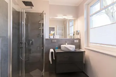Ein Badezimmer in der Unterkunft Ferienwohnung Stoneyard´s