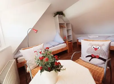 Ein Sitzbereich in der Unterkunft FeWo Ahorn - Ulenhoef