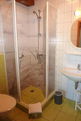 Ein Badezimmer in der Unterkunft FeWo Eibe - Ulenhoef