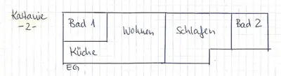 Grundriss der Unterkunft FeWo Kastanie - Ulenhoef
