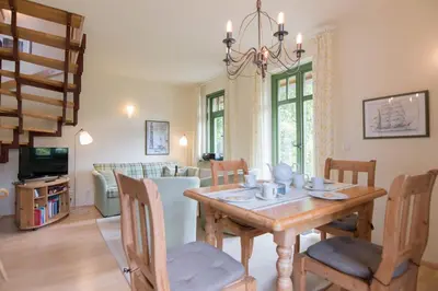TV/Unterhaltungsangebot in der Unterkunft Ferienhaussiedlung Strandperlen Buchenhof 6b (Typ III)