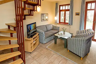 TV/Unterhaltungsangebot in der Unterkunft Ferienhaussiedlung Strandperlen Weidenhof 2a (Typ III)