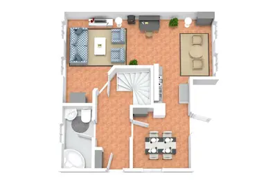 Grundriss der Unterkunft Ferienhaussiedlung Strandperlen Weidenhof 9a (Typ VII)