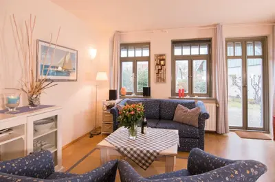 Küche/Küchenzeile in der Unterkunft Ferienhaussiedlung Strandperlen Sanddornhof 7a (Typ VIII)