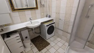 Ein Badezimmer in der Unterkunft Ferienhaussiedlung Strandperlen Sanddornhof 2c (Typ II)