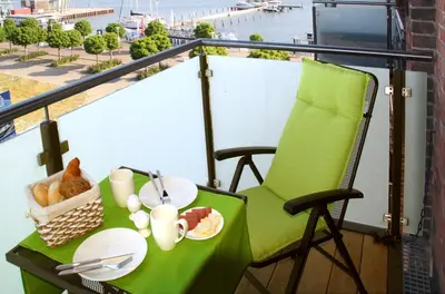 Ein Balkon oder eine Terrasse in der Unterkunft Mein Speicher-Platz