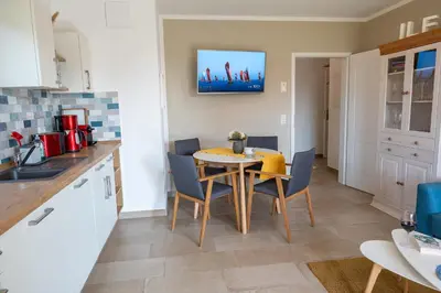 Küche/Küchenzeile in der Unterkunft ILEX Appartements