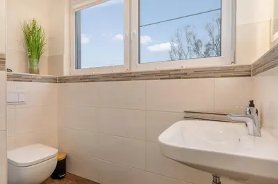 Ein Badezimmer in der Unterkunft Suite Strandluft