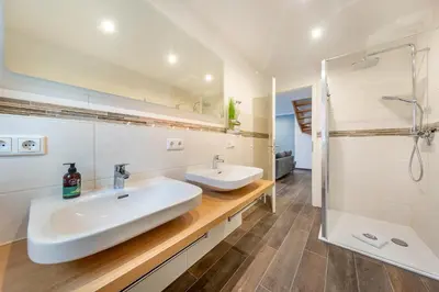 Ein Badezimmer in der Unterkunft Suite Strandluft
