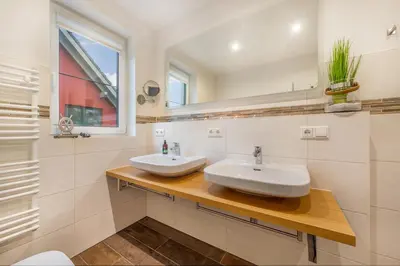 Ein Badezimmer in der Unterkunft Suite Strandluft