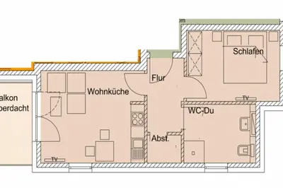 Grundriss der Unterkunft Suite Windkieker