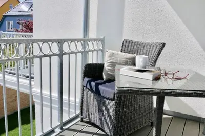 Ein Balkon oder eine Terrasse in der Unterkunft Suite Windkieker
