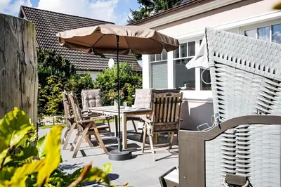 Ein Patio oder anderer Außenbereich in der Unterkunft Seelust