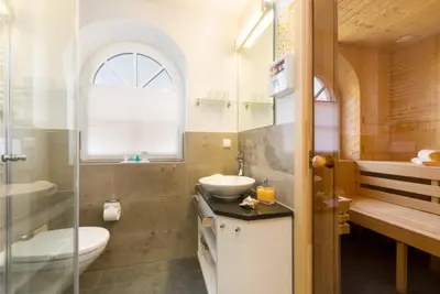 Ein Badezimmer in der Unterkunft Lütte Hanna