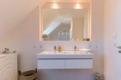 Ein Badezimmer in der Unterkunft Middenmang - Am Fischlandhaus