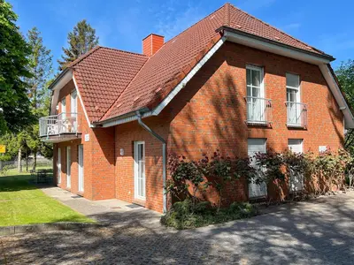 Das Gebäude in dem sich die Ferienwohnung befindet