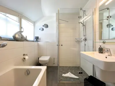 Ein Badezimmer in der Unterkunft Dat Kroeger Hus