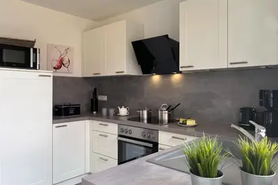 Küche/Küchenzeile in der Unterkunft Dat Kroeger Hus