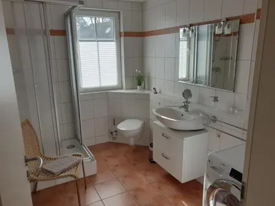 Ein Badezimmer in der Unterkunft Möwenblick Nr 3 - für die schönste Zeit des Jahres -