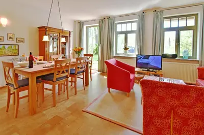 TV/Unterhaltungsangebot in der Unterkunft Ferienhaussiedlung Strandperlen Sanddornhof 7b (Typ VI)