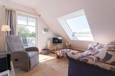 TV/Unterhaltungsangebot in der Unterkunft Haus zum Strand HAUS ZUM STRAND Whg 3.3