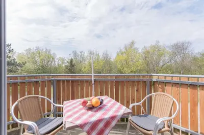Ein Balkon oder eine Terrasse in der Unterkunft Haus WINDFLÜCHTER Whg. LF 6.2