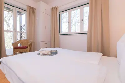 Ein Bett oder Betten in einem Zimmer der Unterkunft Haus LONGARD